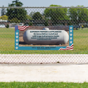 Customise Propane Supplier Tank Lease Refill  Banner