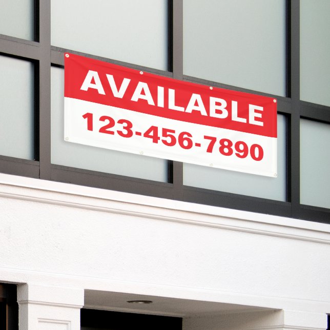 Customise Property Available Lease Rent Generic Banner (Outside Building)