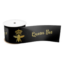 Customise QUEEN BEE Crown Gift Wrap Packing Black