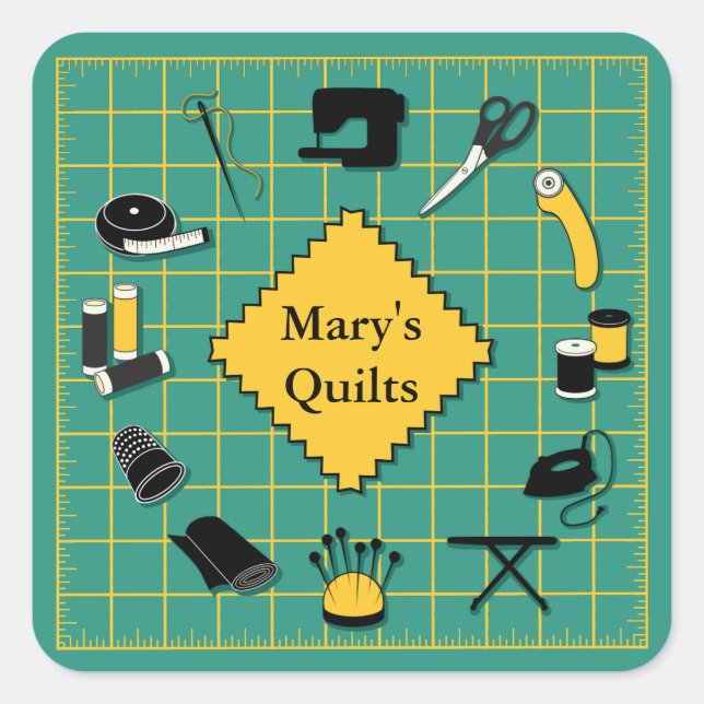 Customise Quilt Time Stickers (Front)