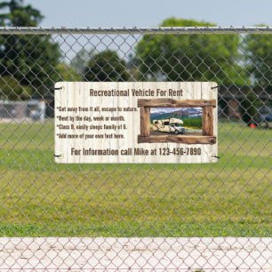 Customise Recreational Vehicle For Rent or Sale Banner