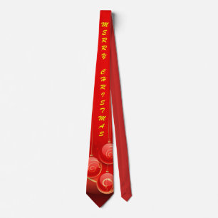 Customise Red Christmas Tie
