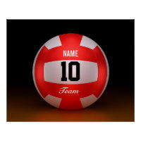Customise Red Volleyball Team