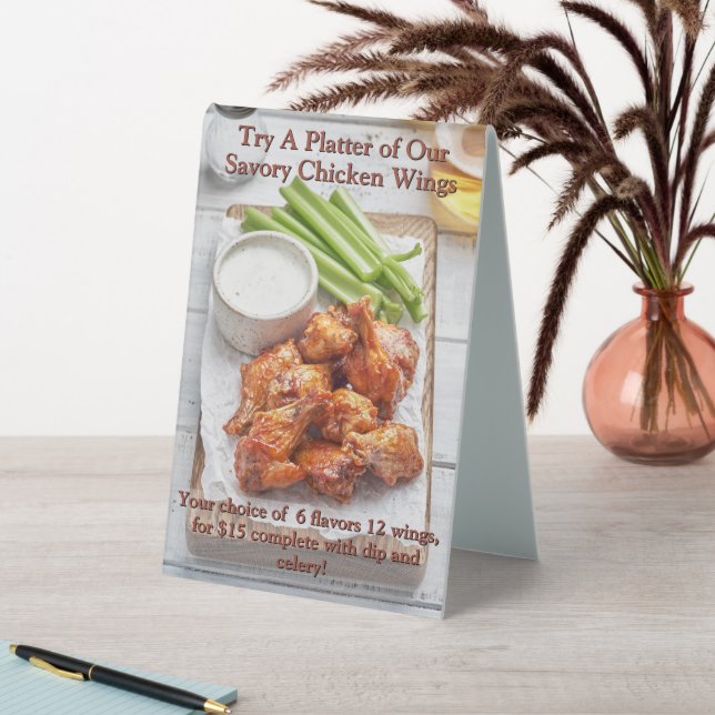 Customise Restaurant Chicken Wing Side Promotional (In SItu (Table))