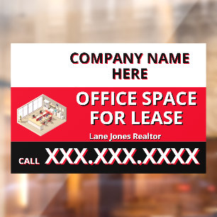 Customise Retail Space For Lease Company Logo Buil Window Cling