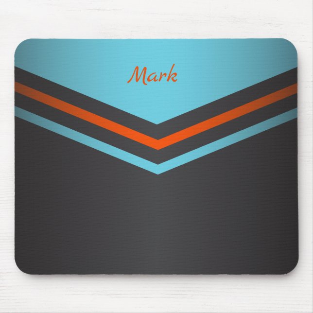 Customise Retro Stripes Mouse Mat (Front)