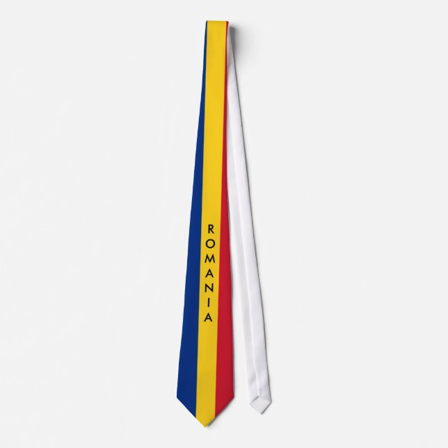 Customise Romania Flag Tie (Front)