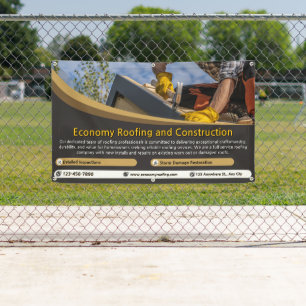 Customise Roofing Service Business Detailed 2  Banner