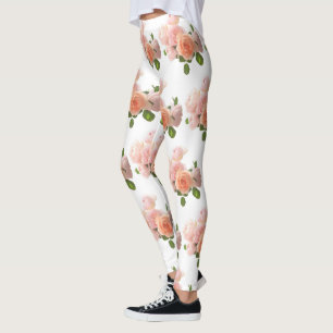 Customise Roses Modern Elegant Trendy Template Leggings