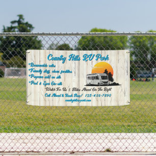 Customise RV Park Campsite Highway  Banner