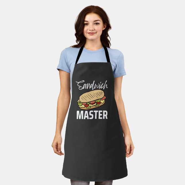 Customise Sandwich Master Deli Sub Lover Sandwich Apron (Worn)