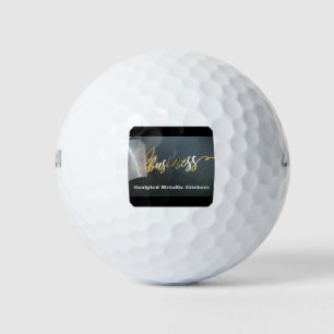 Customise Sculpted Metallic Stickers Golf Balls