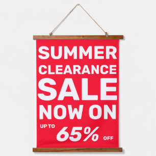 Customise Seasonal Clearance Sale Percentage Off Hanging Tapestry