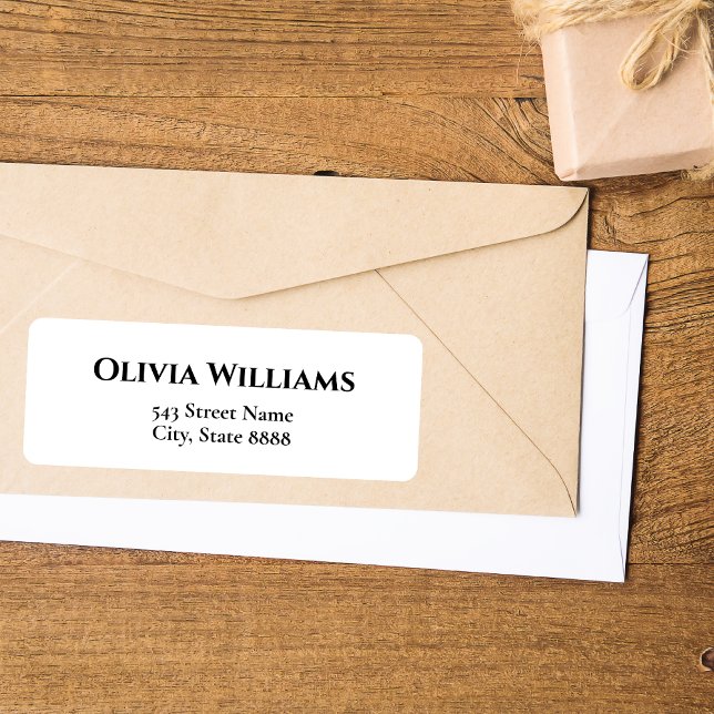 Customise Simple Black Text in Elegant White  (Creator Uploaded)