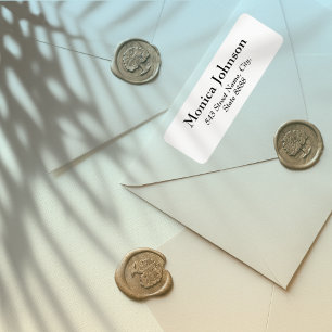 Customise Simple Black Text in Elegant White 