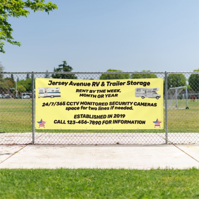 Customise Simple RV and Trailer Storage Business Banner (Insitu)