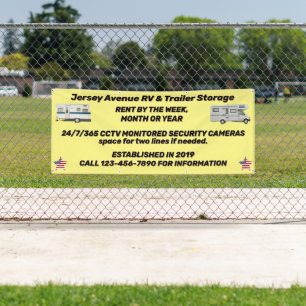 Customise Simple RV and Trailer Storage Business Banner