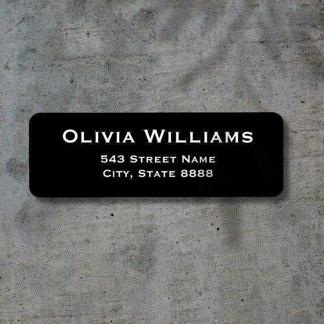 Customise Simple White Text in Elegant Black  (Creator Uploaded)