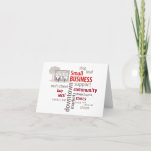 Customise Small Business Note Card
