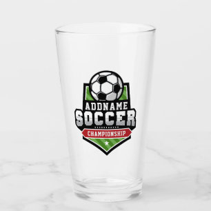 Customise Soccer ADD TEXT Varsity Team Player  Glass