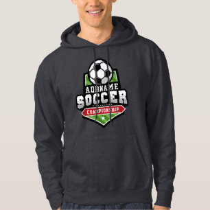 Customise Soccer ADD TEXT Varsity Team Player  Hoodie