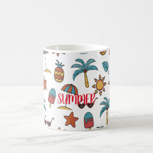 Customise Summer Pattern Coffee Mug