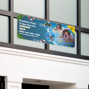 Customise Swimming Pool Spa Maintenance Promo Banner