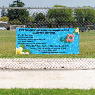 Customise Swimming Pool Spa Maintenance Repair Ser Banner
