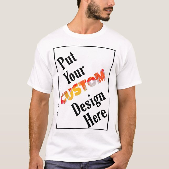Customise T Shirts Men's Multicolor (Front)