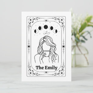 Customise Tarot Magical Mystic BFF Zodiac Keepsake Invitation