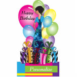 Customise Template for a Birthday or Bachelorette Standing Photo Sculpture<br><div class="desc">Free-standing Party Girl Cutouts. Makes a great conversation starter! This adorable DIY party table/cake topper will be a giant hit at her party. 100% Customise-able. Perfect for her Birthday, a Bachelorette Party, a Girl Night Out, etc... Choose your size. ⭐This Product is 100% Customisable. Graphics and text can be deleted,...</div>