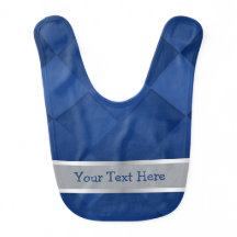 Customise Text Navy Blue with Silver Strip