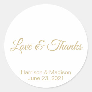 customise text Wedding gift favour tag stickers