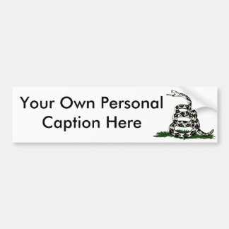 Customise The Gadsden Bumper Sticker! Sticker