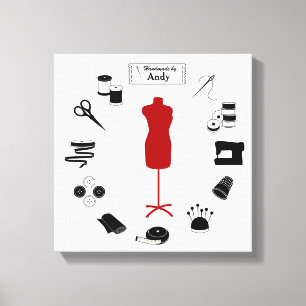 Customise the Label Canvas Print