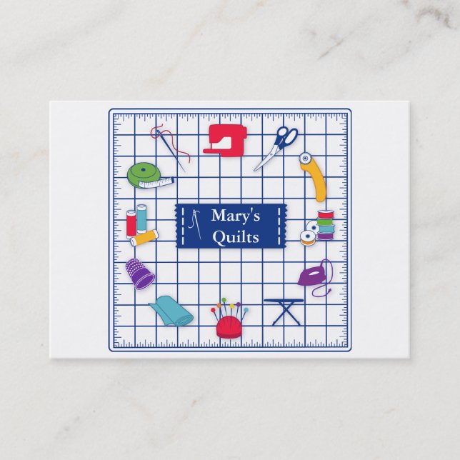 Customise the Label Quilt Business Card (Front)