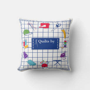 Customise the Label Quilt Time Cushion