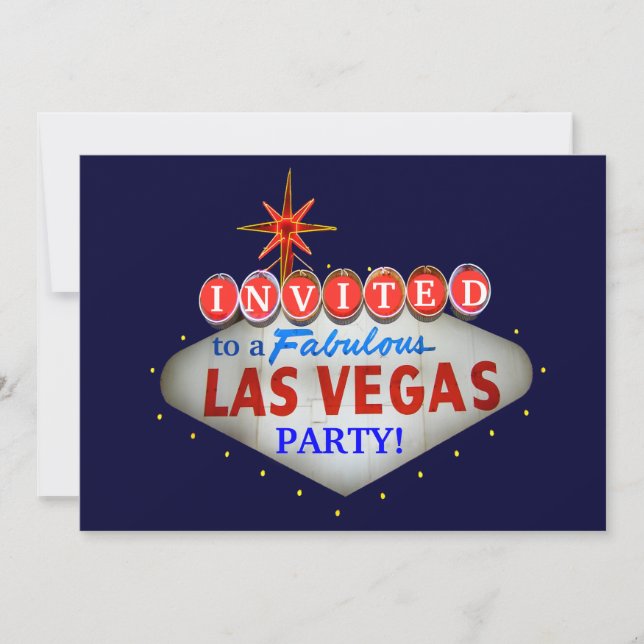 Customise the Las Vegas Welcome Sign Invitation (Front)