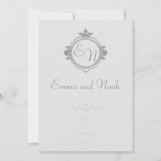 Customise the names, initials and phrase Love Thank You Card (Front)