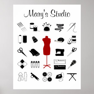 Customise the Text Sew Right Poster