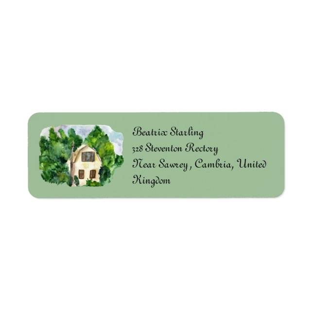 Customise these cosy address labels. (Front)