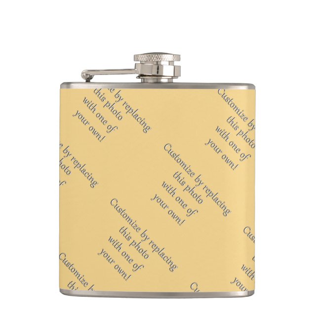 Customise This! Add Your Art or Photograph Hip Flask (Front)