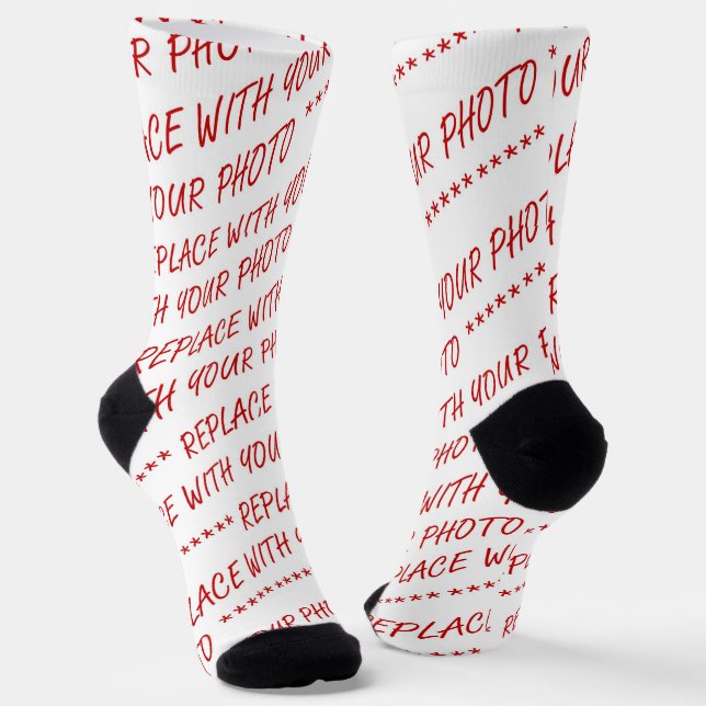 Customise This! Add Your Art or Photograph Socks (Angled)