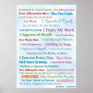 Customise this Affirmation Poster
