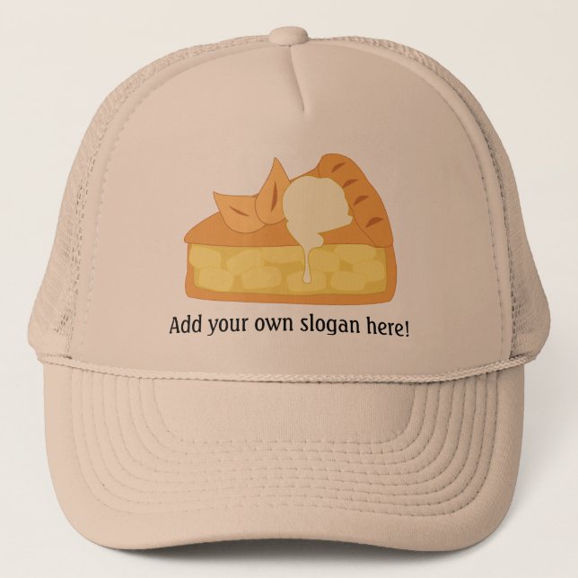 Customise this Apple Pie Slice graphic Trucker Hat (Front)