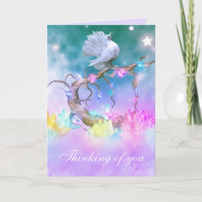 Customise this Beautiful Dove Greeting Card (Front)