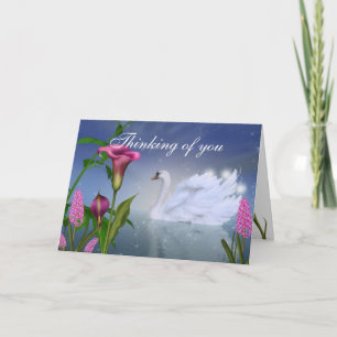 Customise this Beautiful Swan Greeting Card
