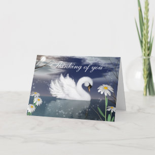 Customise this Beautiful Swan Greeting Card
