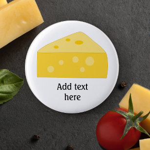 Customise this Big Cheese graphic 6 Cm Round Badge