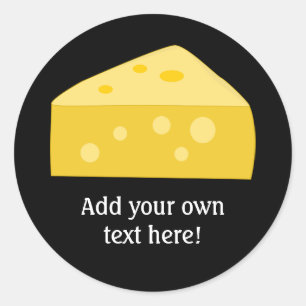 Customise this Big Cheese graphic Classic Round Sticker